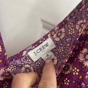 J. Crew Violet and Pink Floral Dress